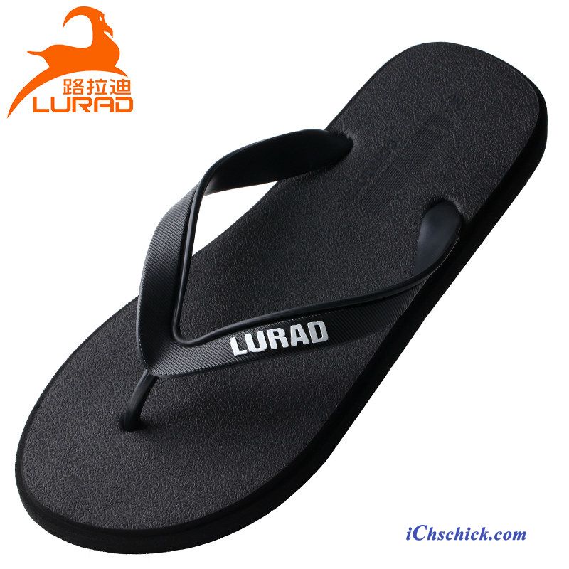 Schuhe Flip Flops Trend Rutschsicher Sommer Casual Draussen Sandfarben Schwarz Günstig