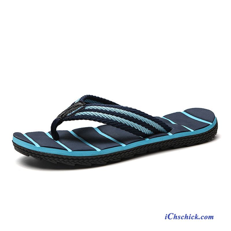 Schuhe Flip Flops Trend Schüler Rutschsicher Hausschuhe Sommer Sandfarben Blau Günstig