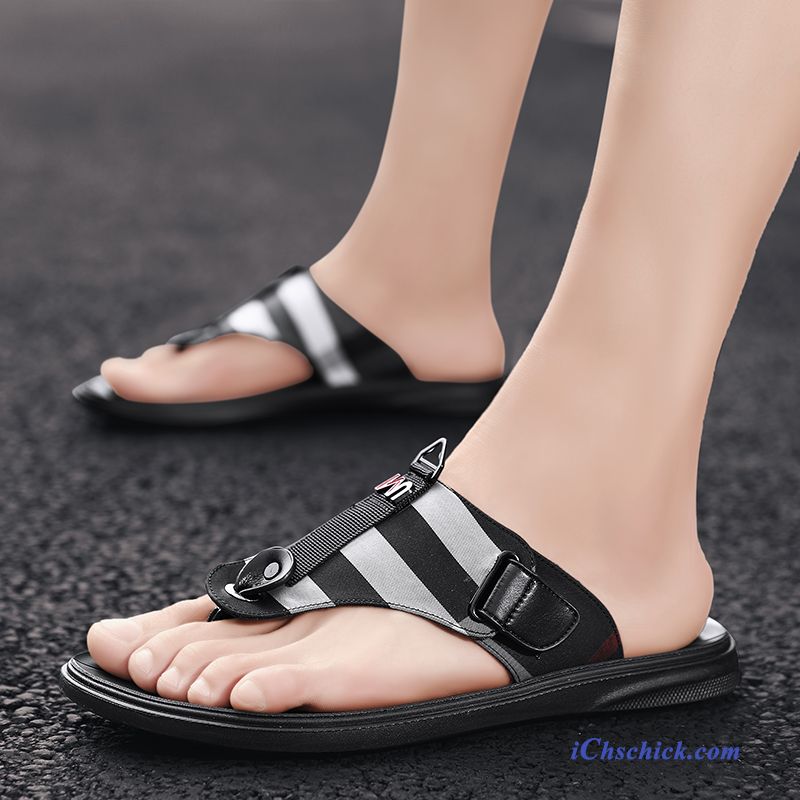 Schuhe Flip Flops Ultra Draussen Slip-on Teenager Einfach Schwarz Verkaufen