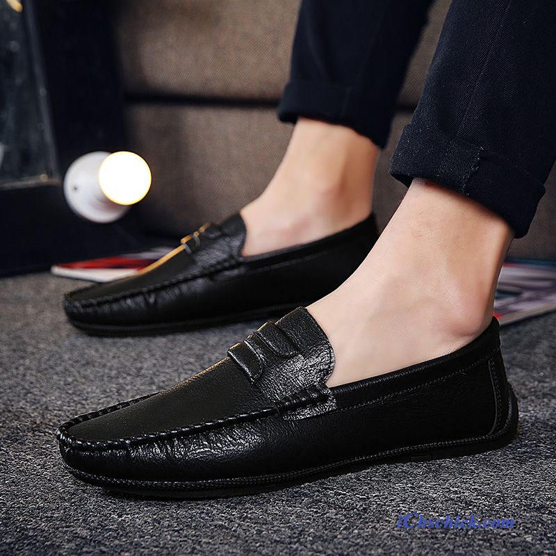 Schuhe Halbschuhe Slip-on Feder Faul Mokassins Trend Weiß Günstige