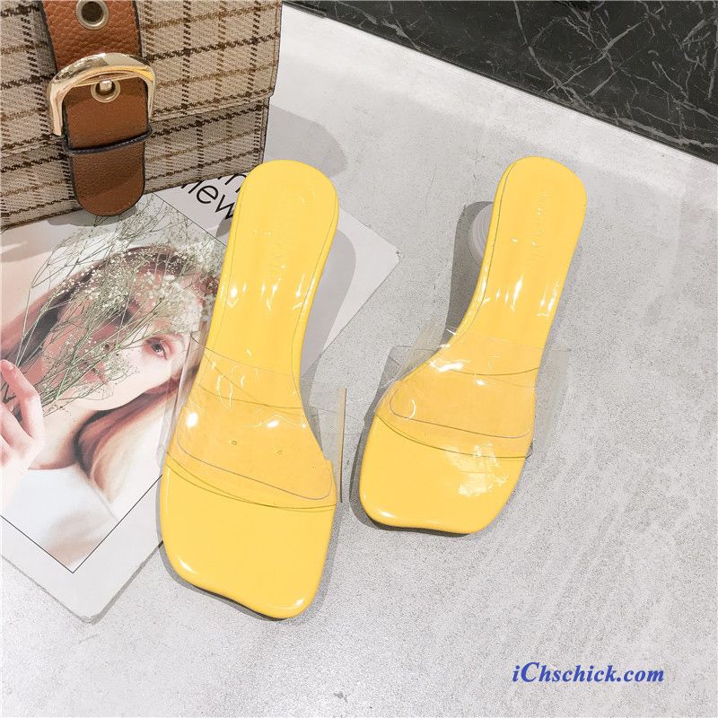Schuhe Hausschuhe Damen Outwear Pumps Neue Mädchen Gelb Rot Online