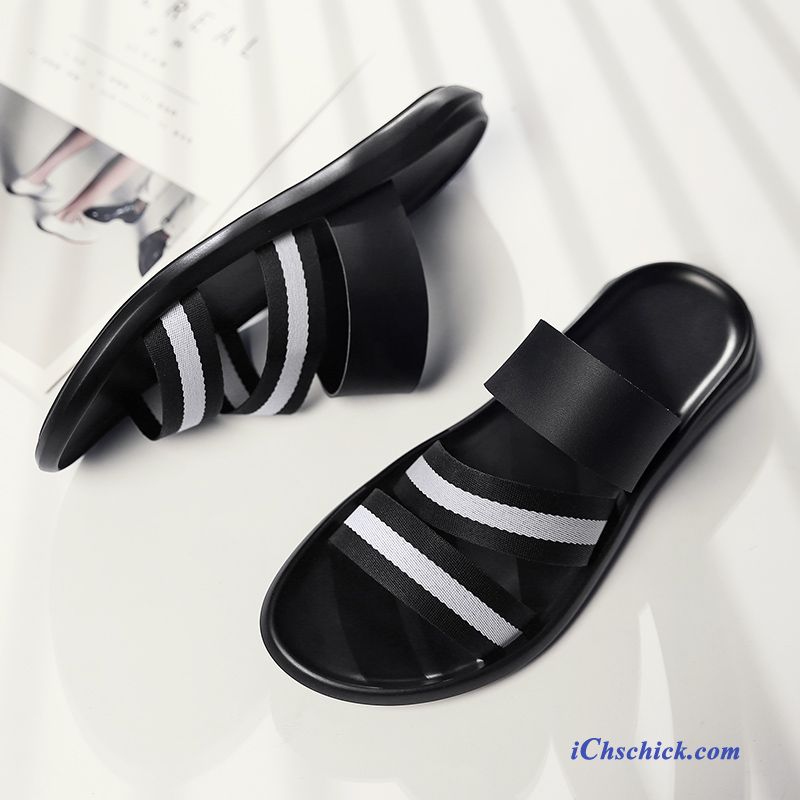 Schuhe Hausschuhe Mode Sommer Sandalen Outwear Casual Sandfarben Schwarz Günstige
