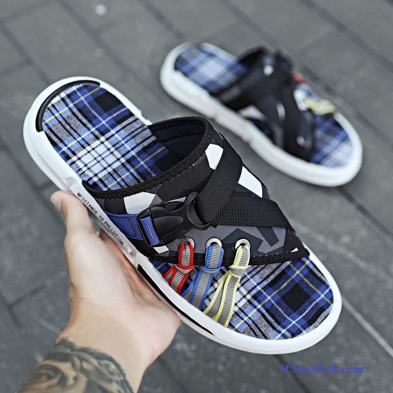 Schuhe Hausschuhe Outwear Neue Casual Sandalen Sommer Blau Rot Sale