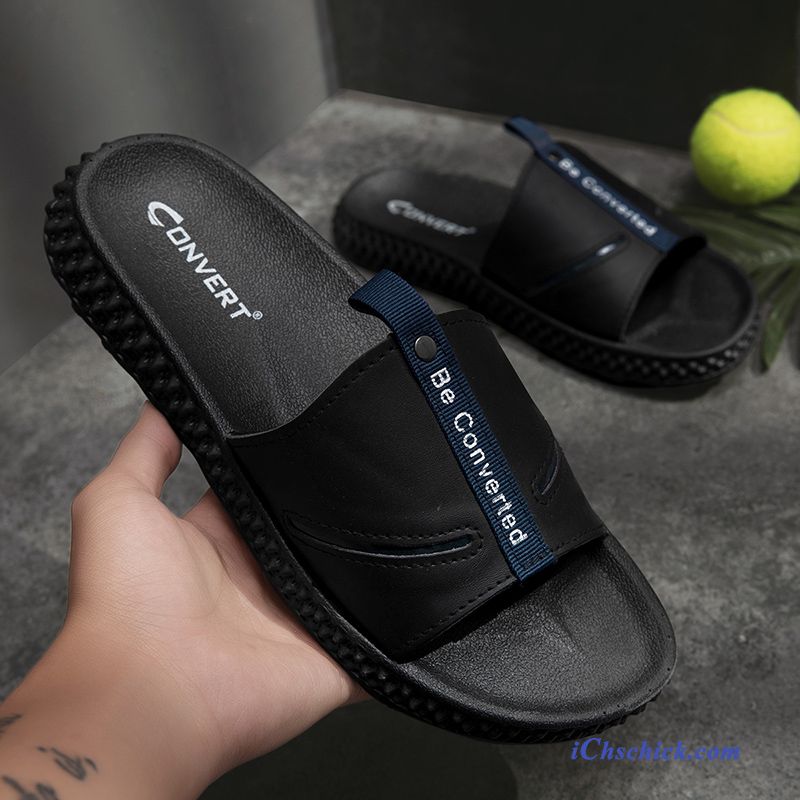 Schuhe Hausschuhe Rutschsicher Drinnen Persönlichkeit Sommer Outwear Schwarz Online