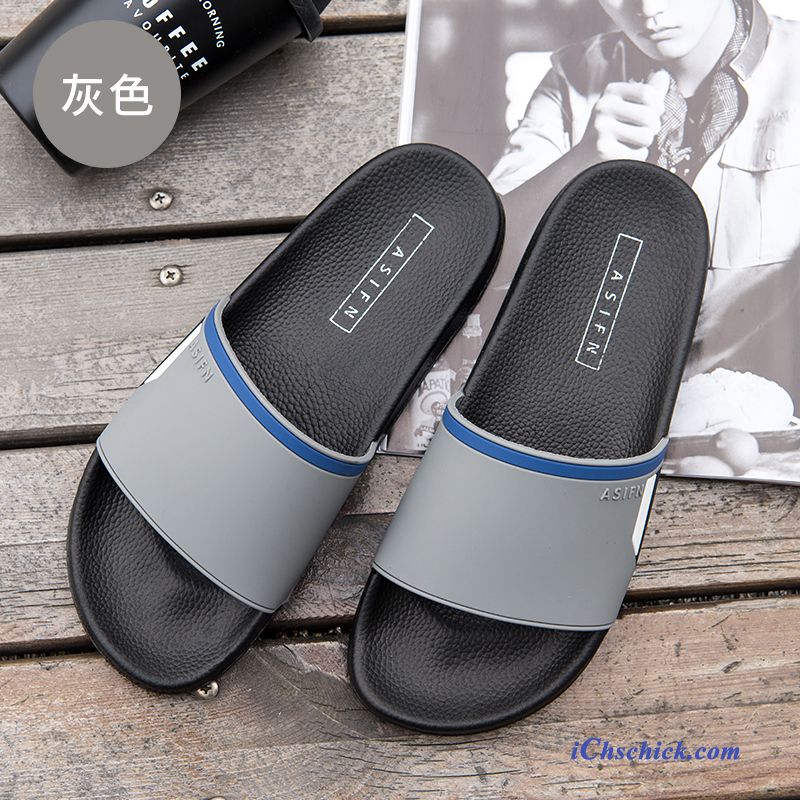 Schuhe Hausschuhe Rutschsicher Sommer Lovers Damen Weiche Sohle Blau Günstig