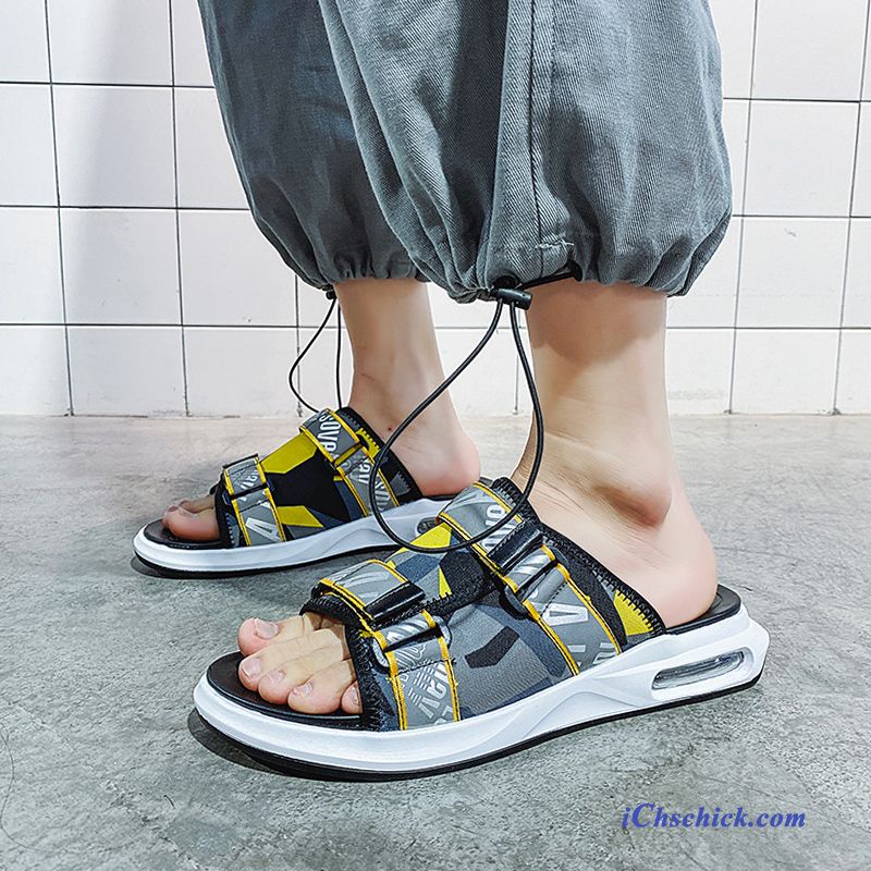 Schuhe Hausschuhe Sommer Rutschsicher Pantolette Trend Draussen Gelb Sale