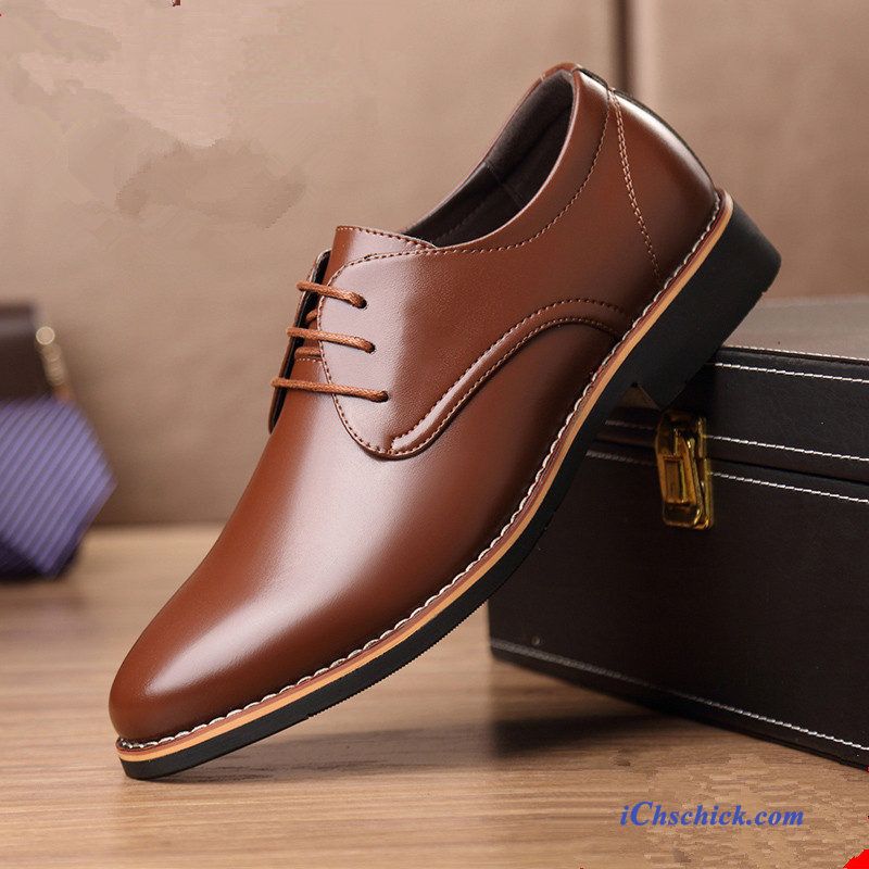 Schuhe Online Dunkelfarbig, Leder Schuhe Cognac