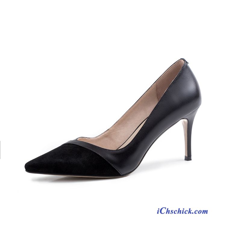 Schuhe Pumps Neue Dünne Fersen Herbst Temperament Sexy Beige Farbe Schwarz Günstige