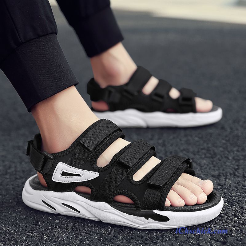 Schuhe Sandalen Casual Persönlichkeit Pantolette Trend Neue Sandfarben Weiß Sale