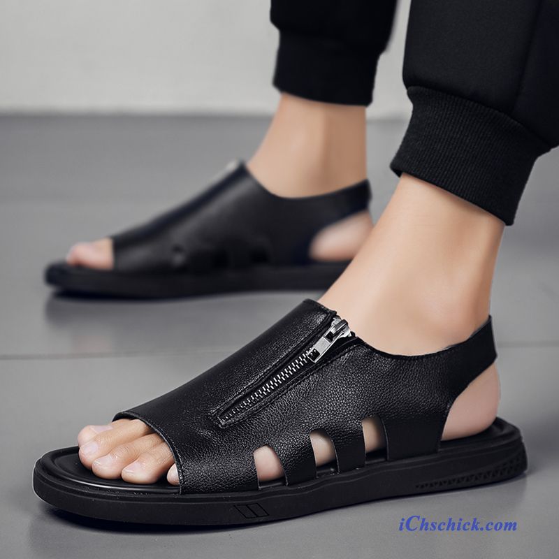 Schuhe Sandalen Mode Outwear Rom Persönlichkeit Neue Schwarz Online