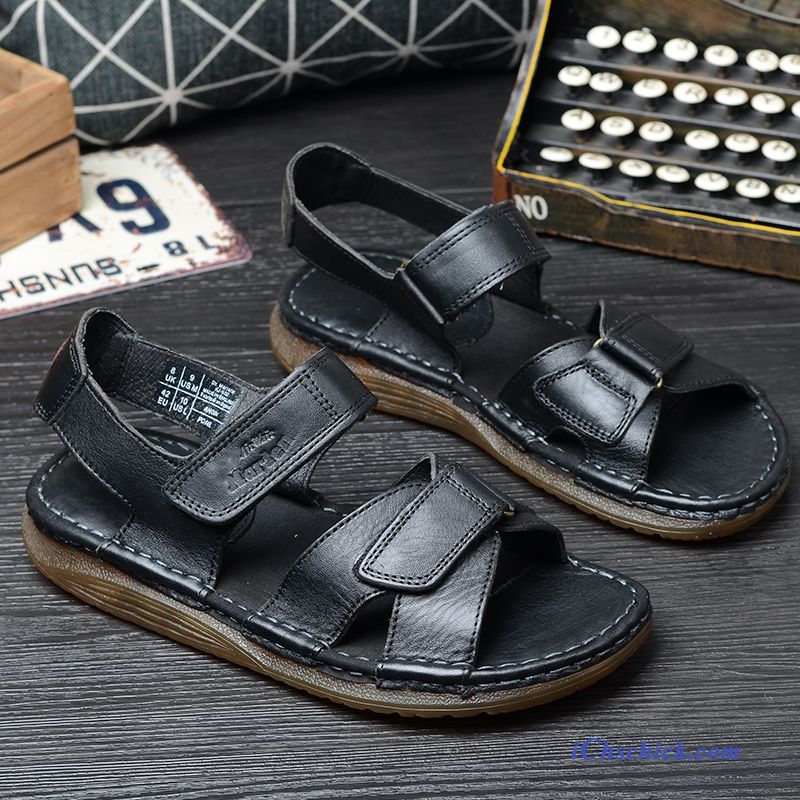 Schuhe Sandalen Neue Rutschsicher Oxford Sohle Jugend Echtleder Sandfarben Braun Kaufen