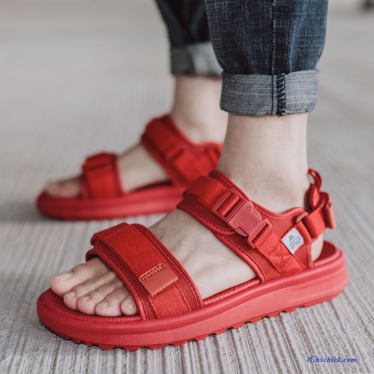 Schuhe Sandalen Schüler Casual Neue Erhöht Einfach Sandfarben Schwarz Günstig