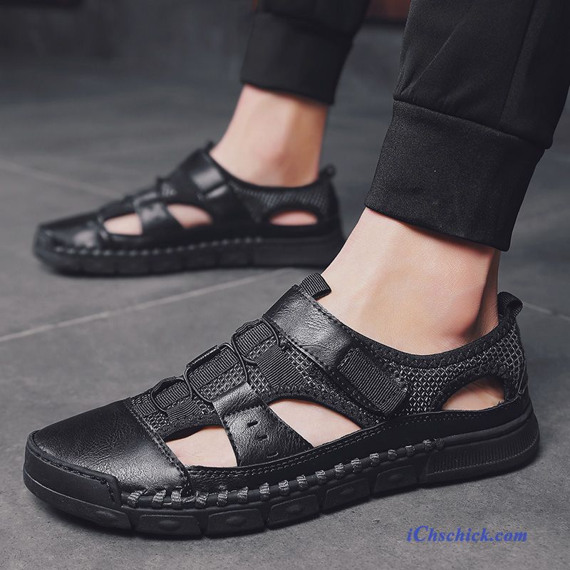 Schuhe Sandalen Sommer Pantolette Rom Trend Draussen Sandfarben Braun Sale