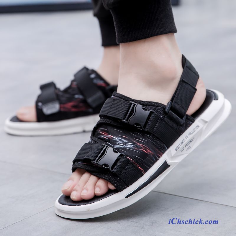 Schuhe Sandalen Trend Rutschsicher Draussen Hausschuhe Outwear Sandfarben Schwarz Online