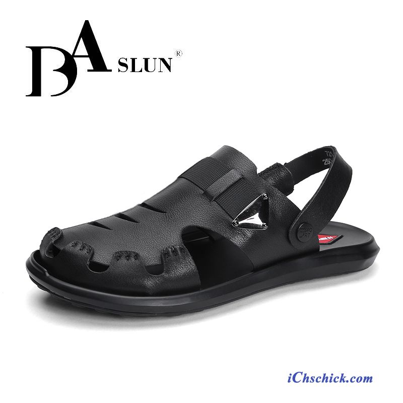 Schuhe Sandalen Trend Sommer Casual British Echtleder Weiß Billig