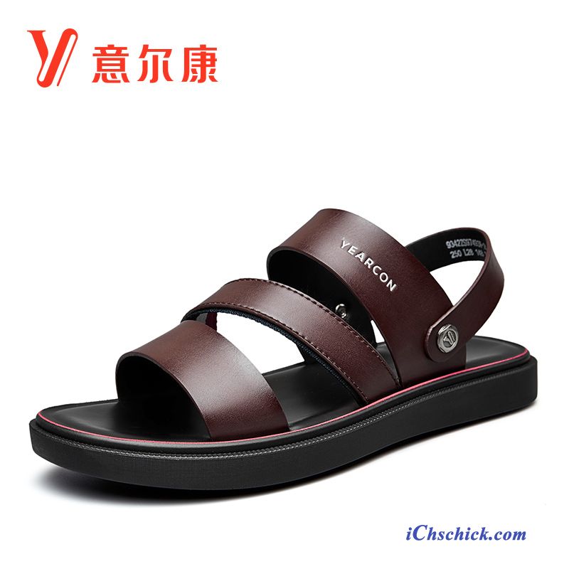 Schuhe Sandalen Trend Weiche Sohle Sommer Casual Atmungsaktiv Sandfarben Online