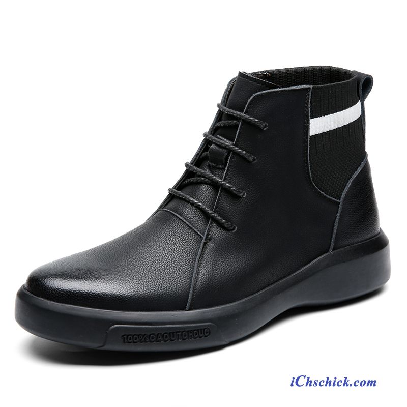 Schuhe Stiefel Martin Stiehlt Allgleiches Atmungsaktiv Casual Echtleder Schwarz Braun Geschäft