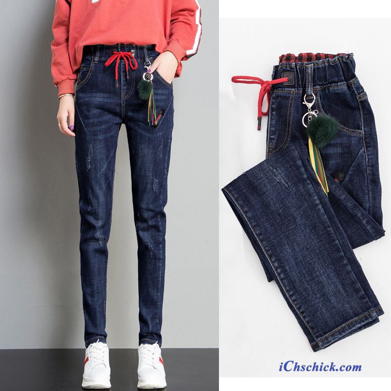 Schwarze Damenjeans Lindgrün, Graue Röhrenjeans Damen