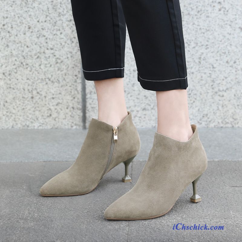 Schwarze Damenschuhe Beige, Schnürstiefel Schwarz Damen Billig