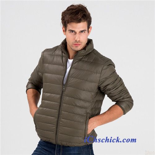 Sehr Warme Daunenjacke Herren Marineblau, Daunenjacke Herren Sport