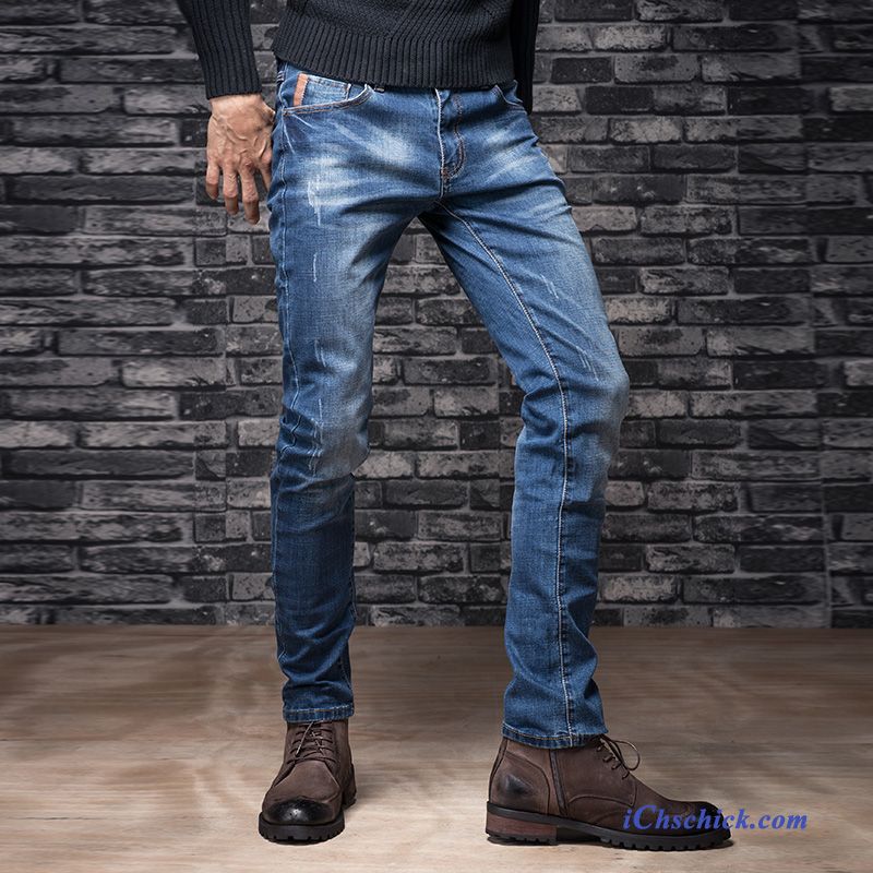 Skinny Jeans Herren Blau, Jeans Billig Kaufen