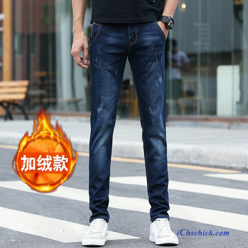 Straight Jeans Herren Scharlachrot, Leichte Jeans Herren Kaufen