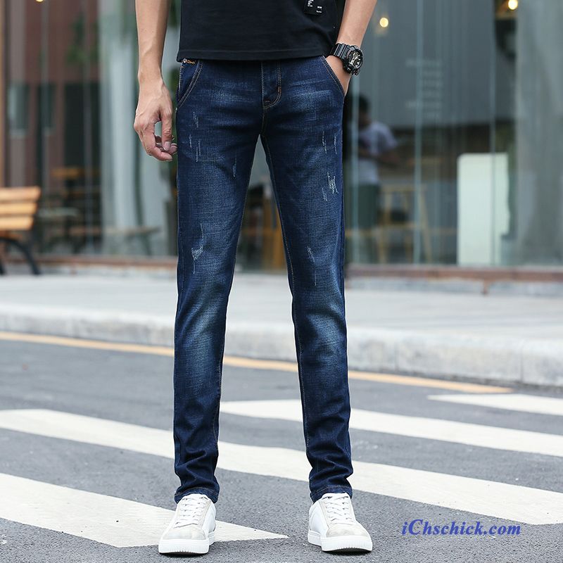 Straight Jeans Herren Scharlachrot, Leichte Jeans Herren Kaufen