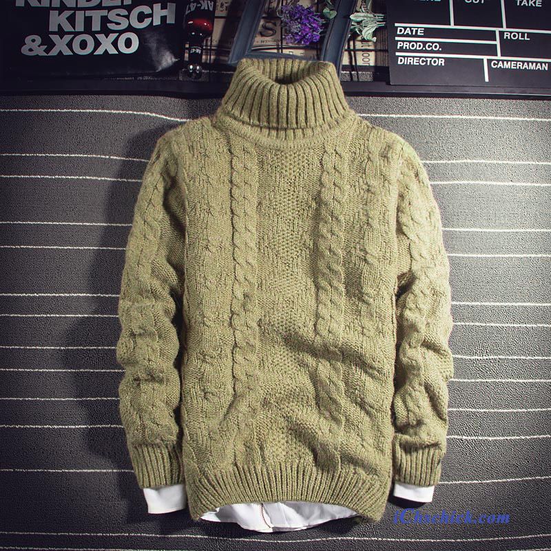 Strickjacke Merinowolle Herren Rotblond, Modepulli Herren Günstig