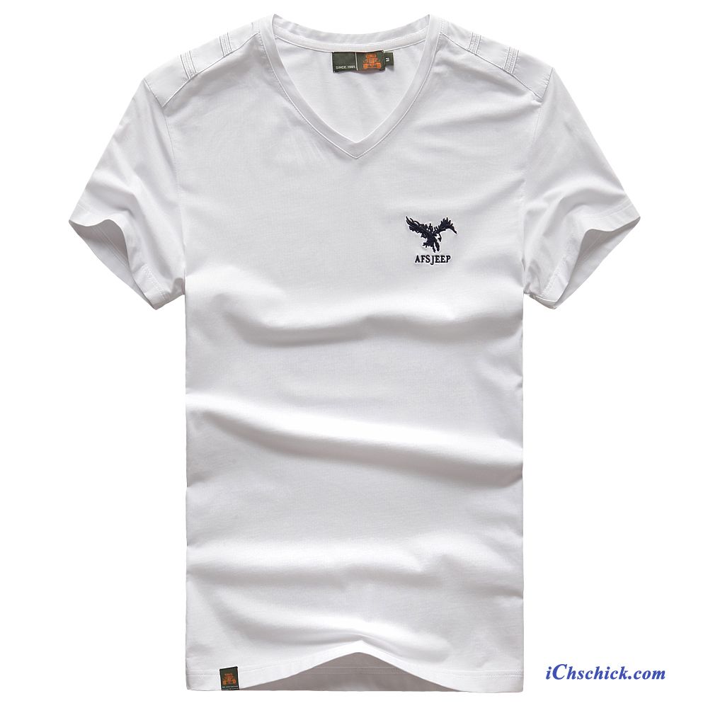 T Shirt V Ausschnitt Herren Braun, Glitzer T Shirt Herren Billig