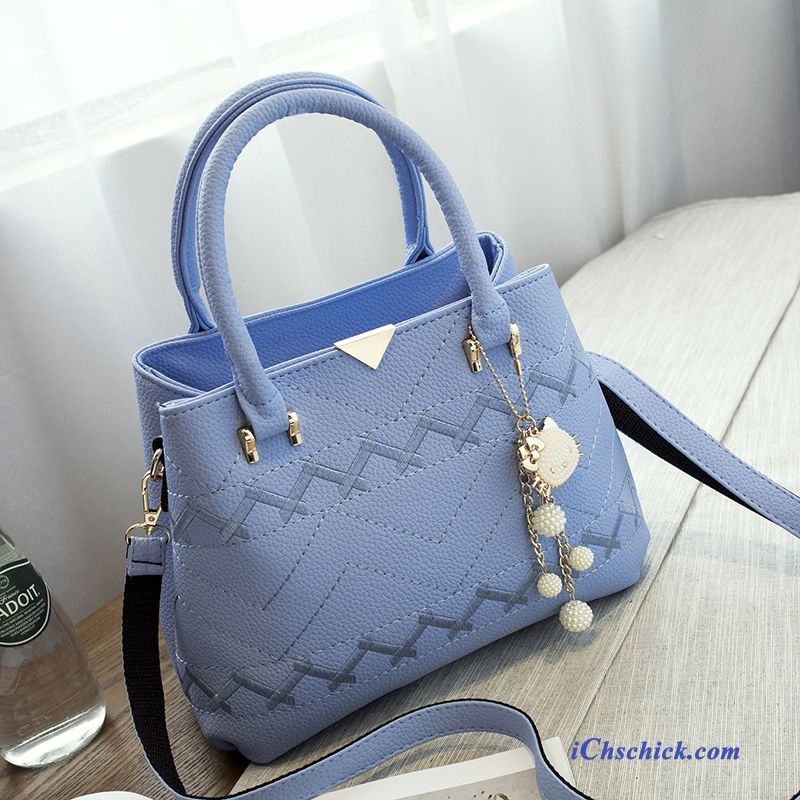 Tasche Braun Leder, Damen Handtasche Blau Leder Günstig