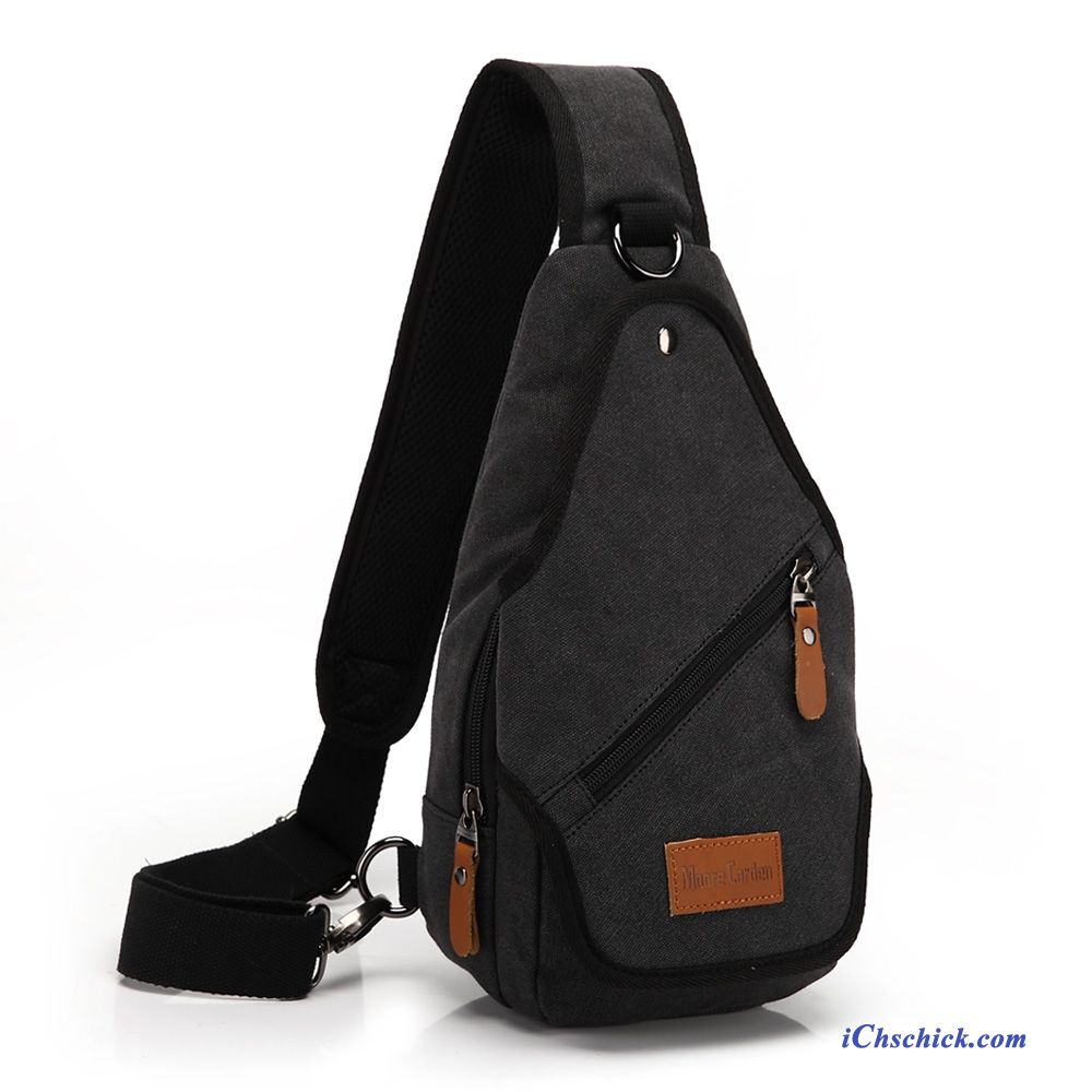 Tasche Leder Herren, Umhängetasche Herren Schwarz