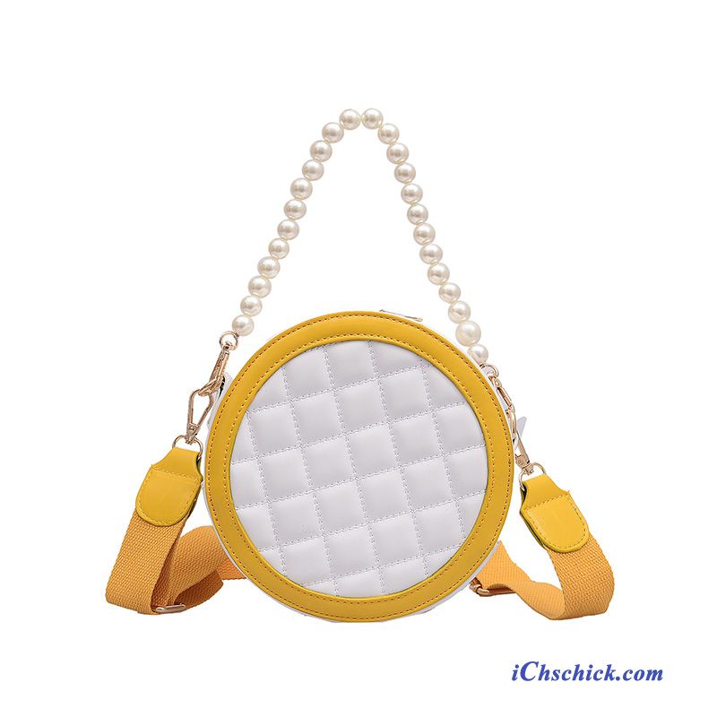 Taschen Handtaschen Frisch Einfach Schultertaschen Perle Allgleiches Gelb Discount