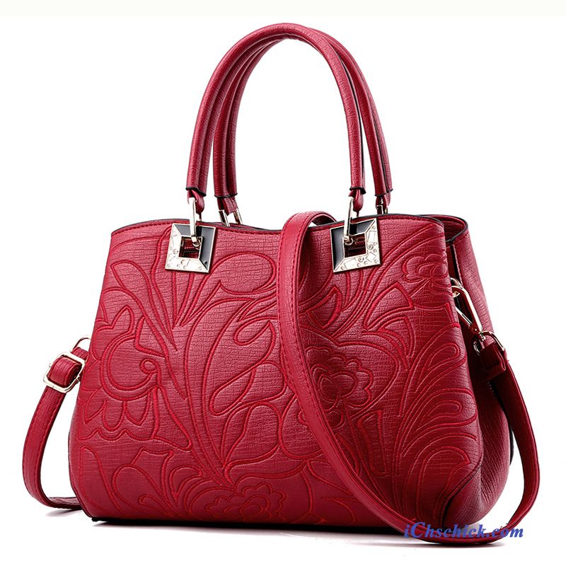 Taschen Handtaschen Großes Paket Sommer Das Neue Mode Einfach Rosa Discount