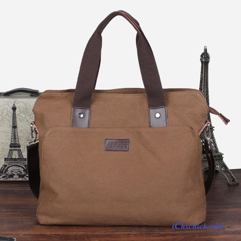 Taschen Handtaschen Herren Messenger-tasche Geschäft Aktentasche Kreuzung Braun Angebote