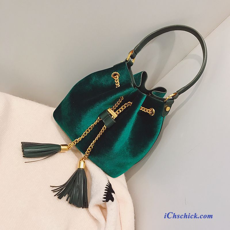 Taschen Handtaschen Quaste Messenger-tasche Klein Kette Das Neue Grün Kaufen