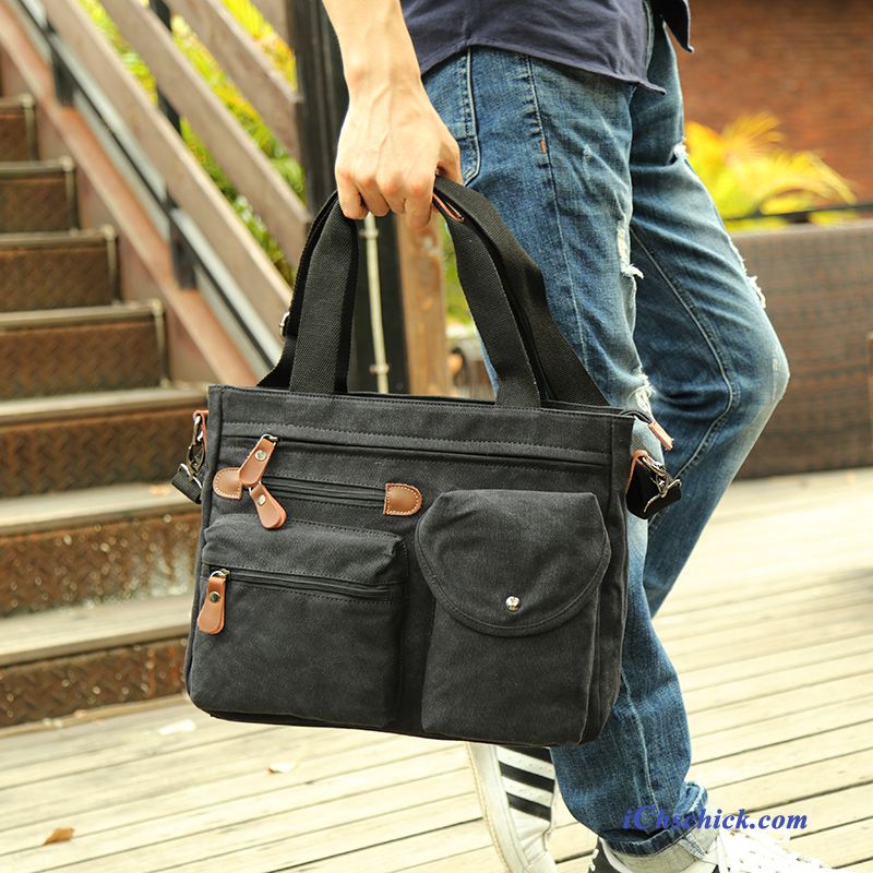Taschen Handtaschen Reise Aktentasche Geschäft Laptoptasche Segeltuch Khaki Online