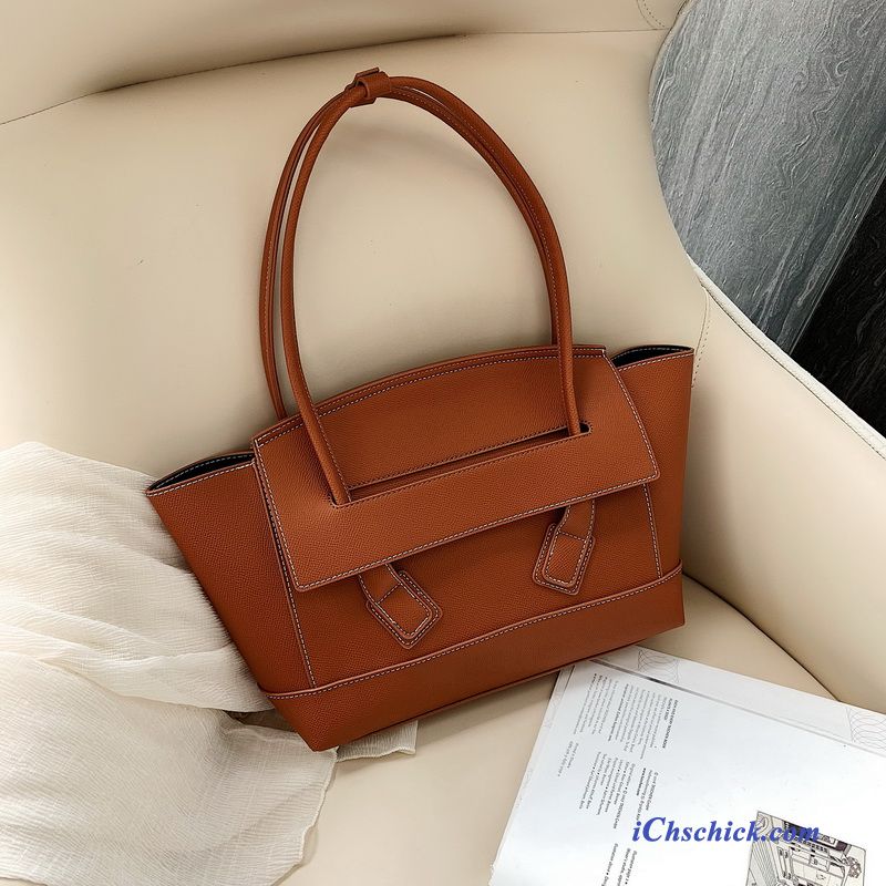 Taschen Handtaschen Tragbar Allgleiches Hohe Kapazität Das Neue Mode Braun Billig