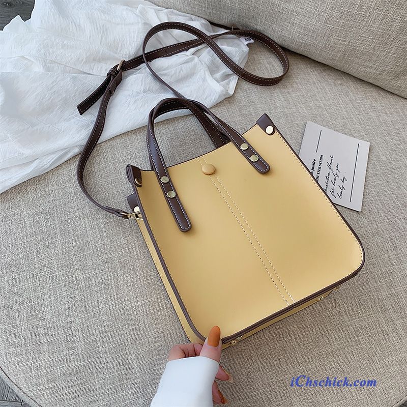 Taschen Handtaschen Trend Messenger-tasche Das Neue Mode Einfach Gelb Billige