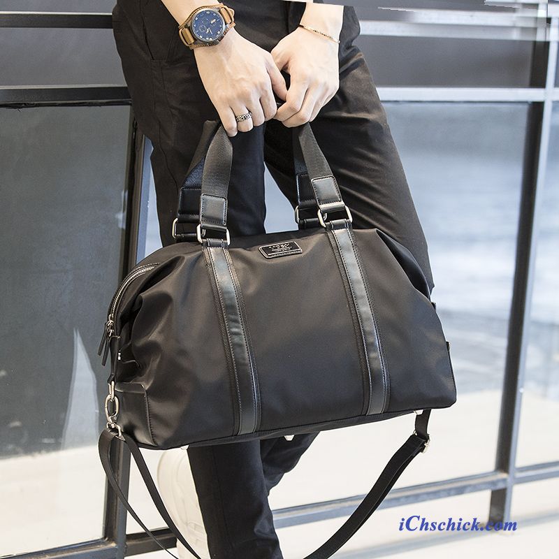 Taschen Reisetasche Freizeit Wasserdicht Herren Nylon Messenger-tasche Schwarz Geschäft