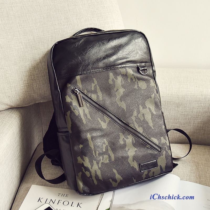 Taschen Rucksäcke Freizeit Mode Trend Schulranzen Herren Camouflage Grau Online