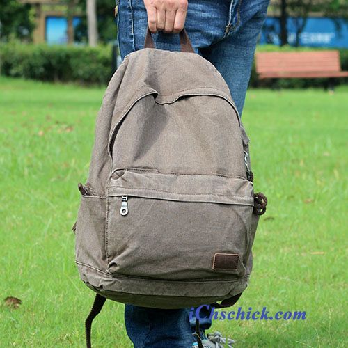 Taschen Rucksäcke Retro Rucksack Reise Mode Schulranzen Schwarz Grau Günstige