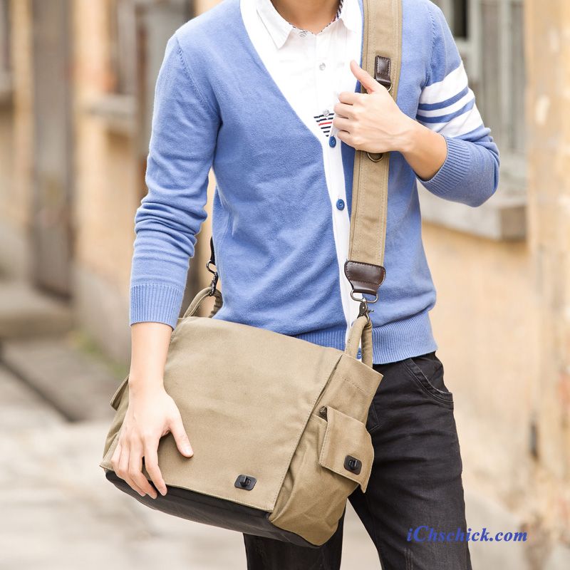 Taschen Umhängetaschen Herren Mode Trend Rucksäck Freizeit Beige Farbe Billige