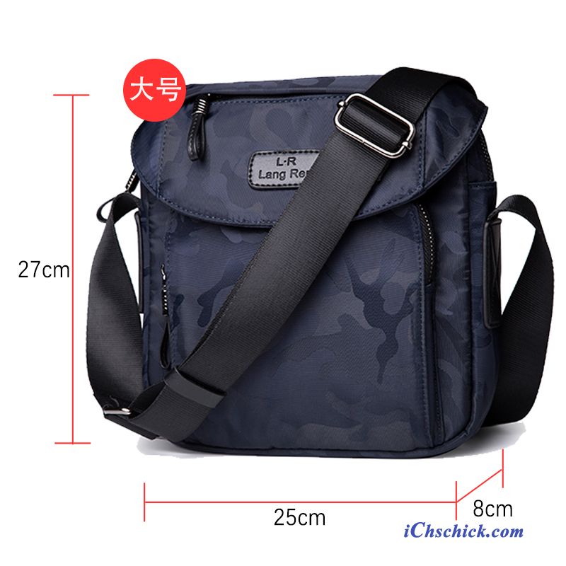 Taschen Umhängetaschen Messenger-tasche Herren Oxford-tuch Nylon Schultertaschen Blau Discount