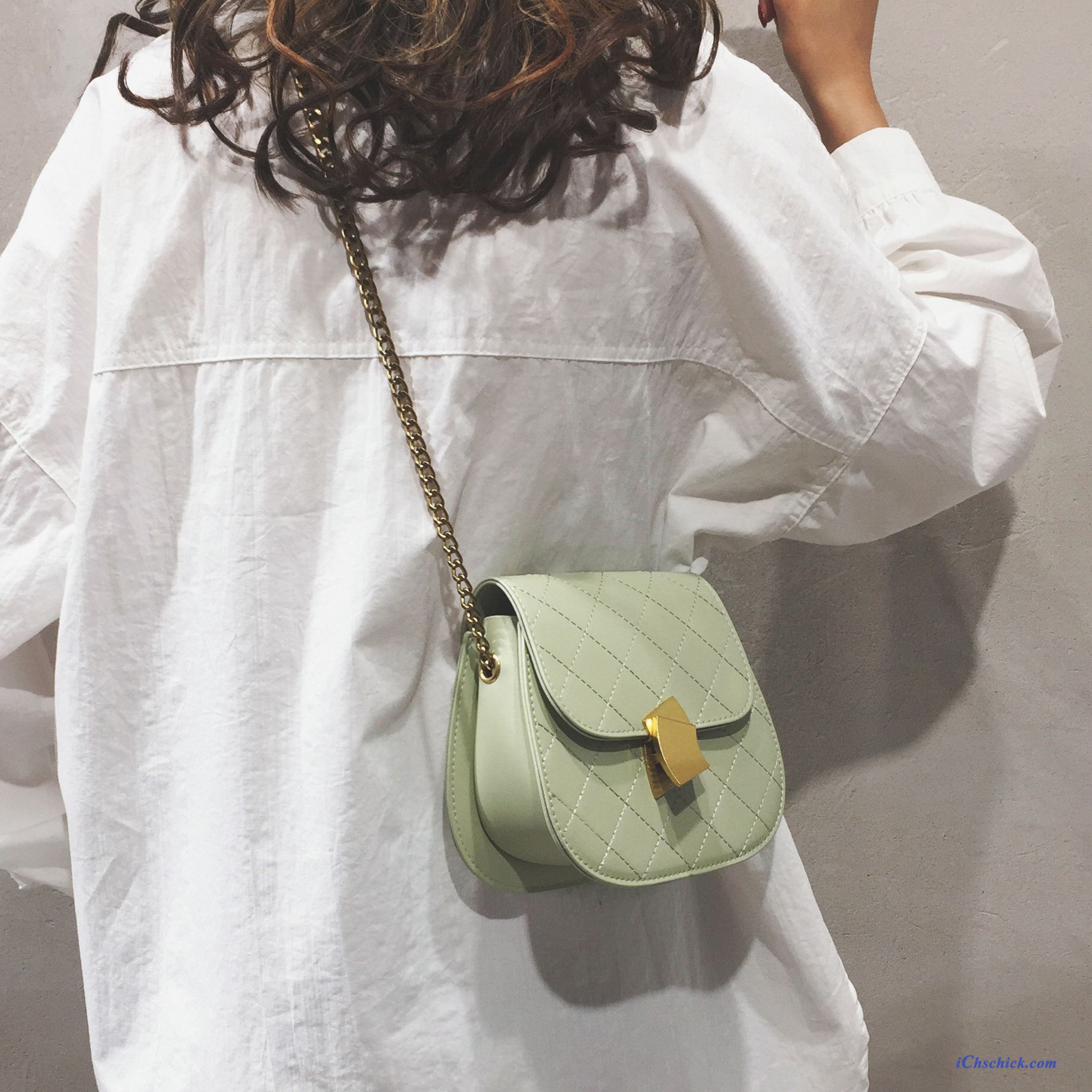 Taschen Umhängetaschen Mode Das Neue Klein Trend Messenger-tasche Grün Discount