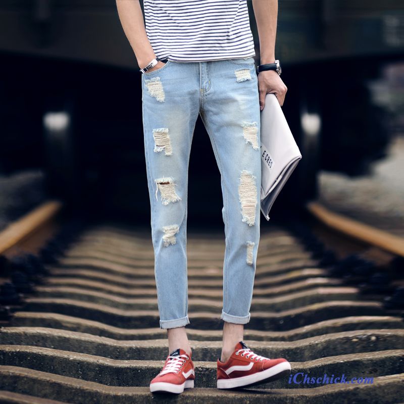 Trendige Jeans Herren Orangerot, Herren Jeans Hellblau Verkaufen