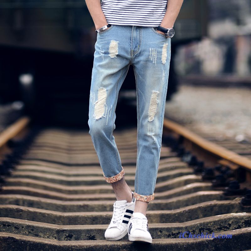 Trendige Jeans Herren Orangerot, Herren Jeans Hellblau Verkaufen