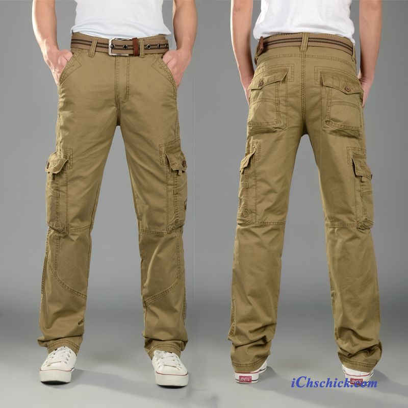 Weiße Chino Hose Herren Kupfer, Sporthose Herren Lang Baumwolle Verkaufen