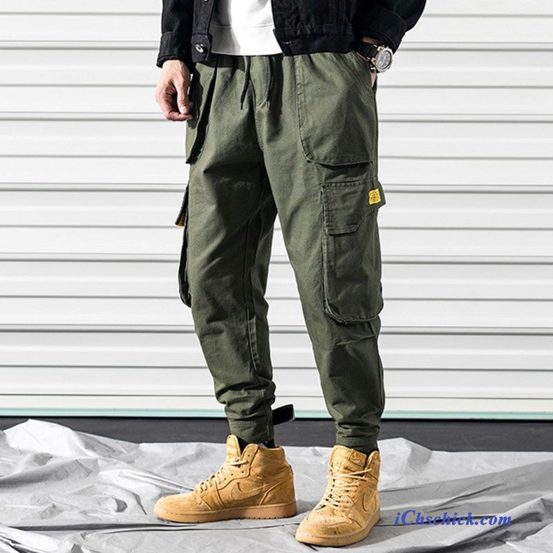 Weiße Skinny Cargohose Männer Gold, Skinny Stretch Cargohose Herren Kaufen