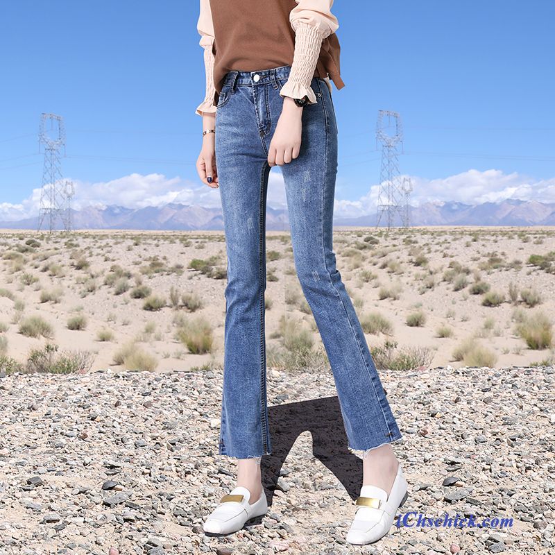 Weiße Skinny Hose Damen Rosarot, Bootcut Jeans Damen Kurzgrößen Kaufen