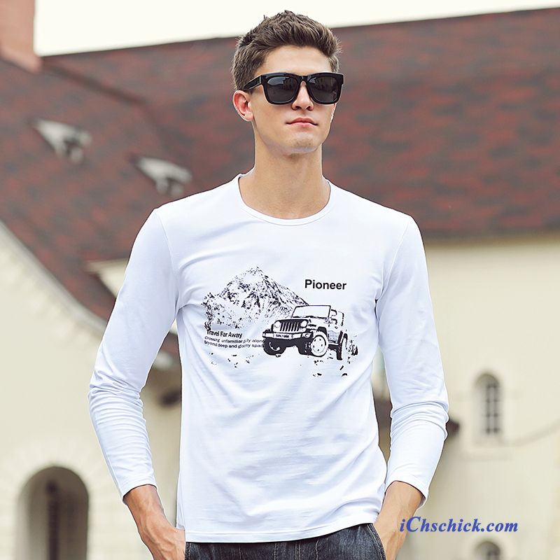 Weißes Baumwoll T Shirt Herren, T Shirt Herren Kaufen